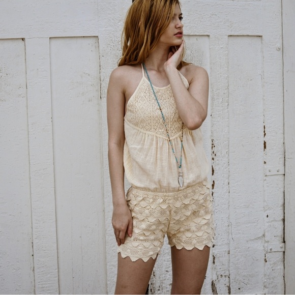 Crochet Romper ~ Backless ~ Only 3 Left - Picture 2 of 6